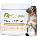 Wholistic Pet Orgânicos Puro Ester-C Pó para Cães - 2 Oz - Alternativa saudável para mastigar alergia do cão - Suplemento de vitamina C para alívio de alergia do cão, apoio imunológico, Itch Relief para Cães - Made in USA