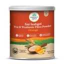 A TATA Product- Organic India Sat Isabgol Pre & Probiotic Fibre Powder Orange, 100g