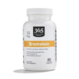 Mercado inteiro de alimentos, Bromelain, 60 CT