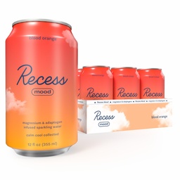 Recesso de Magnésio de Momento e Adaptogen Bebida, Refrigeração Bebida, 12 onças (Sangue Laranja, 12 embalagens)