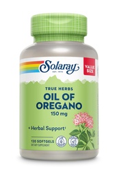 SOLARAY Óleo de Orégano Softgels 150 mg - Orégano Oil Suplemento para Apoio ao Bem-Estar Poderoso - Digestão Gentil - Extra base de azeite virgem - Vegan, 60-Day Garantia - 120 Servings, 120 Softgels