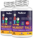 NuBest Tall 10+ - Fórmula de força óssea avançada - Suporta Imunidade, Desenvolvimento Saudável e Bem-Estar Optimal - para Crianças (10+) e Adolescentes que Bebem Leite Diariamente - Pacote 2