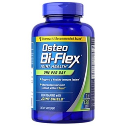 Osteo Bi-Flex Glucosamina com Vitamina D, Um por Dia Por Osteo Bi-flex, Saúde Comum, 130 Comprimidos Revestidos, 130 Contagem