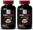 Fonte de energia natural - Muira PUAMA BARK Extract - Lifestyle Support, Fonte de energia botânica, Força Baseada em Plantas, Elevador de resistência, Reequilíbrio Energético, Foco Diurno 2 Garrafas 120 Cápsulas