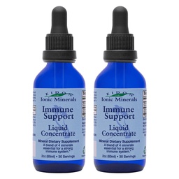 Eidon Ionic Minerals Imune Supplement Liquid Concentrate - Mineral Drops with Zinc, Selenium, Support & Mantain Imune System, Biodisponível, No Conservatives - 2 onças (Pack of 2)