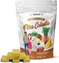 BariatricPal Açúcar-livre Citrato de cálcio mastigação macia 500mg com vitamina D & Probióticos □ Piña Colada □ Contagem de 90 (1 Mês de Abastecimento)