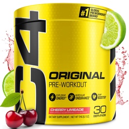 Cellucor C4 original pré-treino em pó cereja limeade □ Vitamina C para o apoio imune □ Açúcar Free Pré-treino Energia para homens e mulheres □ 150mg Cafeína + Beta Alanine + Creatina □ 30 Servimentos