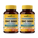 Zinco 50mg Cápsulas para homens e mulheres, 240 Condes de Zinco Altamente Absorvíveis Suplementos de Zinco para suporte do Sistema Imune