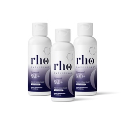 Rho Nutrition Liposomal NAD+ – Suplemento Líquido Projetado para ajudar a apoiar a absorção – Forma ativa de NAD+ Ajuda a apoiar a saúde celular normal, envelhecimento saudável, metabolismo de energia e vitalidade – 3 Pack
