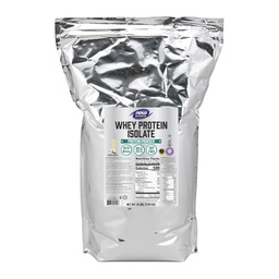 Now Foods Sports Nutrition, Whey Protein Isolate, 25 g Com BCAAs, Creamy Vanilla Powder, 10 libras