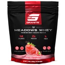 Suplementos de granito A proteína de soro de leite isolate proteína em pó para músculo magro com 150 calorias, 2g de fibra, 1g de açúcar (30 servões), sabor de morango fresco