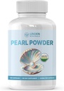 Pearl Powder Supplement 500mg, 120 Cápsulas - Fonte Natural de Cálcio e Aminoácidos, Anti-envelhecimento Antioxidantes para Cuidados da Pele, Não-GMO