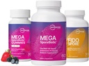 Microbiome Labs Toda a Família Pacote Probiótico - MegaSporeBiótico para Adultos, Gummies Probiótico para Crianças, e FidoSpore Probióticos para Cães e Gatos