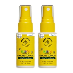 Apicultor Naturals Crianças Propolis Garganta Spray 95% Bee Propolis Extract - Suporte Imune Natural e Alivio Garganta Dolorido, Antioxidantes e Sem Glúten, 1,06 oz (Pacote de 2)