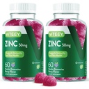 VITEEY chicletes de zinco para homens e mulheres - Suplementos de zinco 50mg - Imune Boost & Skin Health - Vegan, Gluten Free - 120 Conde