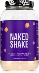 Shake nu - Blueberry Muffin Protein Powder - Flavored Plant Based Protein from US & Canadian Farms with MCT Oil, Gluten-Free, Soy-Free, Sem OGM ou Adoçantes Artificiais - 30 Servings