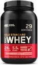 Optimum Nutrition Gold Standard 100% Whey Protein Powder, Morangos e Creme, 2 Libras (Packaging May Vary)