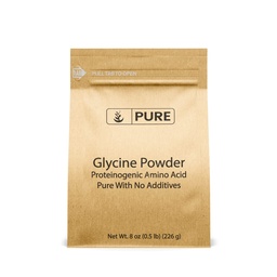 Pure Original Ingredients Glycine Powder (8 onças) Non-GMO, Aminoácido Não Essencial