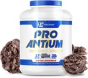 Ronnie Coleman Signature Series Pro-Antium Whey Protein Powder com BCAA’s e EAA’s, Creatina para recuperação e suporte muscular magro, 30g de proteína por serviço, Cookie de chocolate duplo, 5 Lb