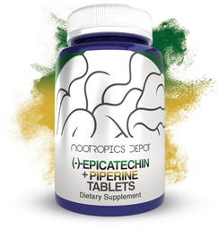 Nootropics Depot Epicatechin Tablets 200mg (−)−Epicatechin + 6mg Piperine para biodisponibilidade