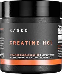 Kaged Creatine HCl Powder, Sem sabor, Muscle Building and Recovery Supplement, Patented Formula, Highly Solúvel Powder, 75 Servings
