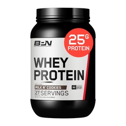 NUTRIÇÃO DE DESEMPENHO BARRE, proteína de soro de leite BPN + mistura de proteína de caseína em pó, biscoitos de leite N', 25g de proteína por serviço suporta recuperação muscular magra, 27 serviços, teste de terceiros