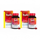MegaRed Advanced 4-em-1 2X concentrado 500mg Omega-3 óleo de peixe & óleo de krill antártico com ácido gordo, EPA / DHA suporta coração, cérebro, articulações, saúde ocular 80 Count Softgels (2 Pack)