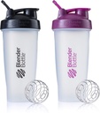 BlenderBottle garrafa de shaker clássico perfeito para batidos de proteína e pré-treino, 28-ounce (2 pacote), cores Maio Vary