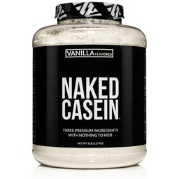 Caseína Naked - Baunilha Micellar proteína Caseína - 5 libras em massa, livre de OGM, sem glúten, sem soja, sem conservantes - Estimular o crescimento muscular - Melhorar a recuperação - 61 serviços