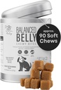 Equilibrado Belly Probióticos para cães – Mastigas Saúde Digestiva com Prebióticos, Alergia e Apoio Conjunto – Suplemento Dog Probiótico para Gut Saúde, Alívio Diarréia, e Pele Comichão – 90 Mastigação Macio