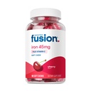 Suplemento de ferro de fusão bariátrica para mulheres Anemia Mastigável Ferro com Vitamina C Cherry Flavored Soft Mastigar Gentilmente no estômago Fumarato ferroso para mulheres e homens