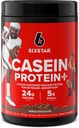 Pó de proteína de caseína de seis estrelas em pó de elite em pó de proteína de caseína de digerir lentamente Micellar Pó de proteína de caseína para ganho muscular Triplo Chocolate em pó de proteína, 2 lbs (26 Servings) (Package May Vary)