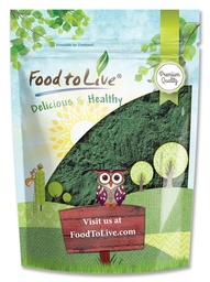 Comida para viver chlorela em pó, 1 libras - Kosher, algas verdes cruas, Vegan Superfood, Em massa, Puro Vegan Green Protein, Rico em vitaminas e minerais, Ótimo para bebidas, chás e smoothies