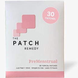 O Patch Remedy pré-menstrual Patch, Chasteberry, Magnésio, Evening Primrose, Dong Quai, B6 & Vitamina E, 30 Patches