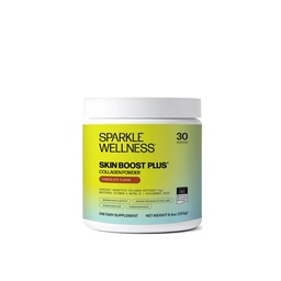 Sparkle Wellness VERISOL Bioactive Hydrolyzed Collagen Peptides (Suplemento de pó de colágeno com vitamina C & Ácido Hialurônico para o cabelo, pele e saúde das unhas)
