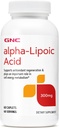 GNC Ácido Alfa-Lipoico 300mg, desempenha um papel importante no metabolismo da energia celular, 60 contagem