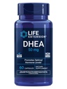 Extensão de vida DHEA 50 mg – Suplemento de equilíbrio hormonal, memória, massa muscular e suporte de densidade óssea, Unidade de sexo saudável, Sem glúten, Não-GMO, 60 Cápsulas