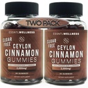 Ceilão Canela doces sem chicletes, (120ct 2.000mg / Servir) Apoio conjunto, Antioxidante, Delicioso açúcar livre de doces de maçã, Vegan e glúten livre