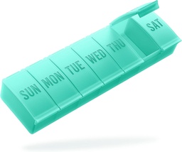 Barhon Pill Organizador Grande, Medicina Semanal Organizadores de comprimidos, Caixa de pílulas de 7 dias caso viagem para Big Vitamina Suplementos óleo de peixe, Verde