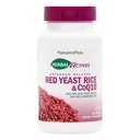 NaturesPlus Herbal Actives Red Yeast Rice 600mg & CoQ10 100mg, Extended Release - 30 Tablets Vegan - Suplemento de potência máxima, Antioxidante - Vegetariano, Sem glúten - 30 Servings