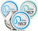 Nectr Energy Nootropic Pouches Mint Mix - Cafeína Pouches com Cognizin Citicoline. 3 sabores: Menta suave e fresca, e Verde Glacial. Livre de açúcar, Nicotina livre calma foco e suplemento de energia