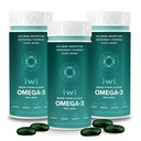 Iwi Omega-3, 90 Softgels (90 Servings), Vegan planta-baseada Algae Omega 3 com EPA + DHA, Suporte de corpo inteiro Suplemento dietético, Krill & óleo de peixe alternativa, Sem gosto de peixe