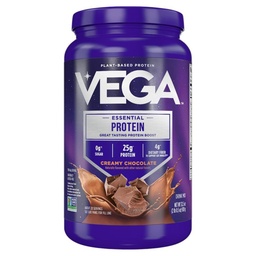 Vega Original Essential Protein - 25g Proteína Baseada em Plantas, Chocolate cremoso, 20 Servings, Vegan Não-GMO Bebida Mix, Smoothie & Shake Ready, Sem glúten, Dairy Free, 32,5 onças (Packaging May Vary)
