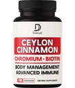 13in1 Ceilão Canela Cápsulas - 200 Cápsulas com Picolinato de Chromium, Biotina, Sementes de uva, Elderberry & More