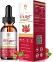 Lukaree Vitamina B12 Drops sublinguais Vegan B12 Vitaminas Liquid-Full Spectrum-Metilcobalamina, Adenosil & Hydroxy B12, para a energia, Foco, Mood & Imune Suporte- 2 Mês de Fornecimento, 2 fl oz