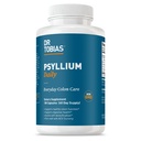 Dr. Tobias Psyllium Diário, Suporta Movimento de Bowel Saudável, Cápsulas de Psyllium Husk com Bentonite Clay, Flaxseed & Ingredientes Naturais, Suplemento de Fibra Diária em Apoio à Saúde Colon, 180 Cápsulas