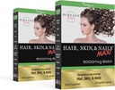 Purvana Max Cabelo, Pele, e unhas Vitamina - 5000mcg Biotina, Ácido Fólico, DMAE, Extrato de Sementes de Uva - Um dia de cabelo Vegan, Pele, Suporte de unhas - Promove a produção de colágeno - 30 Caps (Pacote de 2)