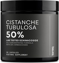 Cistanche Tubulosa Extract - Ultra alta potência 10:1 Extract with 50% Echinacoside & 10% Verbascoside - Altamente Concentrado - Laboratório de Terceira Parte testado - 60 Cápsulas