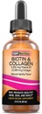 SBR Nutrição Biotina e Colágeno Líquido Suplemento dietético diário, Vitaminas para o crescimento e espessamento do cabelo, Saúde da pele e força das unhas, 2 onças (60ml)