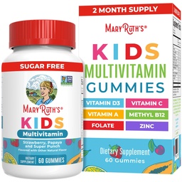 MaryRuth Orgânicos Crianças Vitaminas ; Multi Açúcar Livre 2 Mês de Abastecimento ; Crianças Gummies Multivitamina para Idades 2+              .